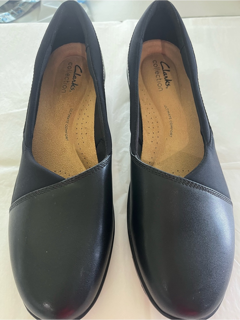 NWT Clark's Suttyn Walk Women's Leather Wedges